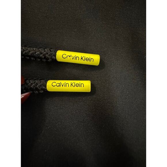 Calvin Klein Black Yellow Logo Mesh Lined Swim Trunks Men’s Size XXL - Picture 5 of 6